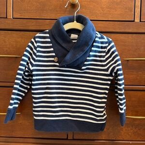 Baby Gap Blue & White Stripe Collar Sweater 3t